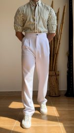 شلوار نیم بگ دو پیله کد 491 - تصویر 4