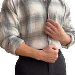 پیراهن طوسی چهارخانه