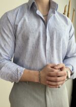 پیراهن پترن راه راه کد 615 - تصویر 3
